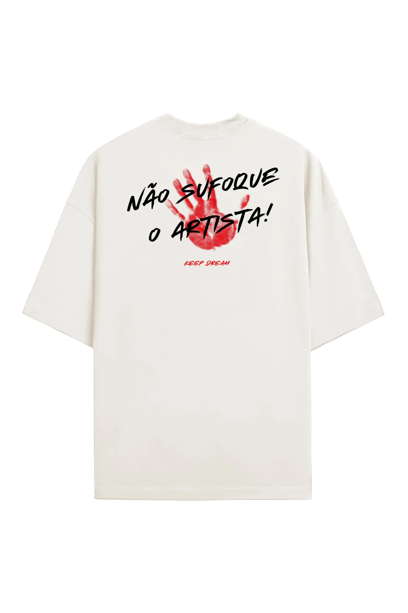 Camiseta Oversized Não Sufoque Plus Size Masculina até G6 | Keep Dream