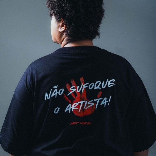 Camiseta Oversized Não Sufoque Plus Size Masculina até G6 | Keep Dream