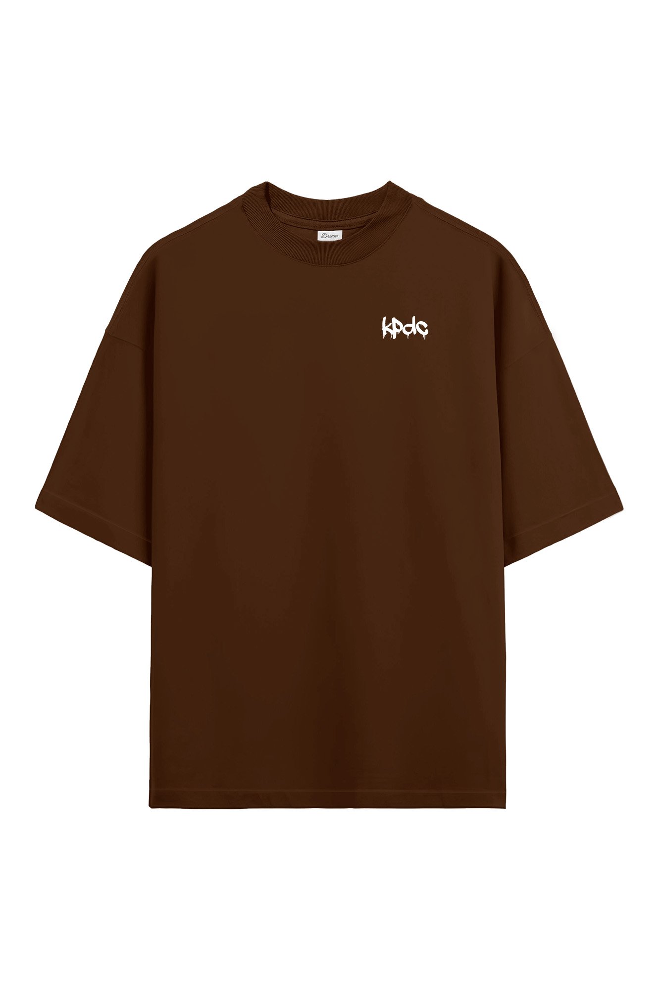 トップス S/S Tee Puff (Dark Brown) 120size Camiseta Oversized Puff Plus Size Masculina até G6 | Keep Dream