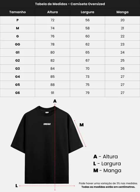 Camiseta Oversized Melt Plus Size Masculina até G6 | Keep Dream